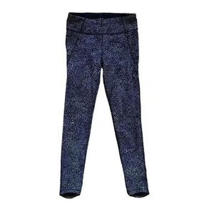Athleta Girl Black Speckled Leggings size XL